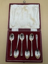 Set of 6 Antique Sterling Silver Teaspoons – Sheffield 1860 50g