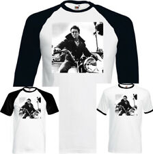 James Dean Mens Retro Motorbike T-Shirt Motorcycle Bike Biker