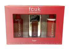 FCUK CONNECT HER 250ML FRAGRANCE MIST + 100ML EDT + 250ML BODY LOTION GIFT SET