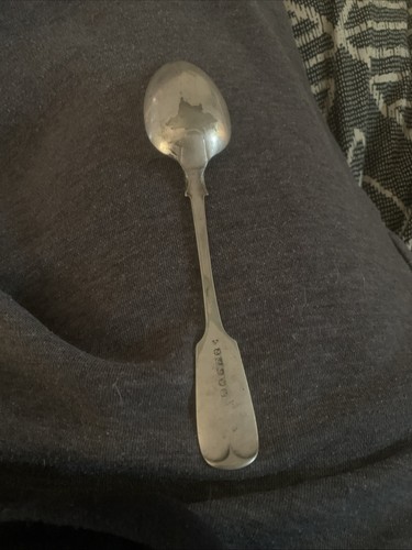 Antique silver spoon - spoon, featuring