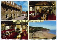 1970's Postcard Hotel du Puits Jersey Exterior / Interior Postally Used 1978