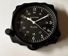Vintage Rare Bulova Accutron Aviation Panel Clock
