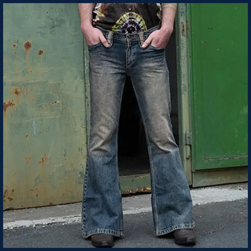Men flare jeans autumn - men's,