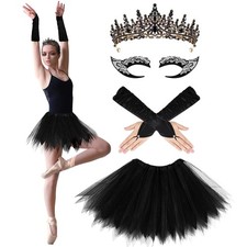 4Pcs Halloween Black Swan