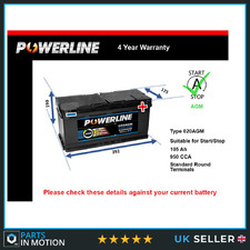 AGM Car Battery 020AGM