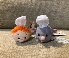 Disney Tsum Tsum Ratatouille Plush Soft Toy Bundle Remy Linguini Chef