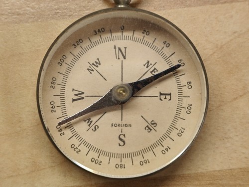 Vintage german pocket compass - vintage,