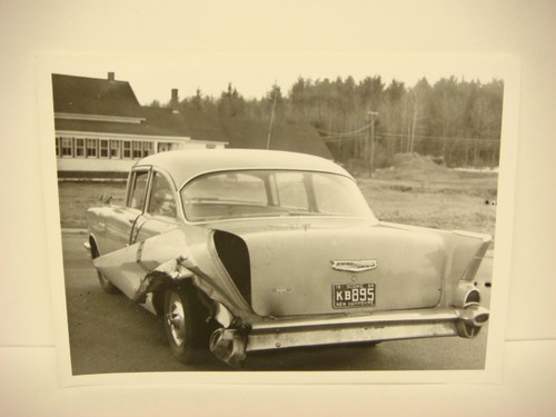 Vintage 1964 car wreck photo - vintage,