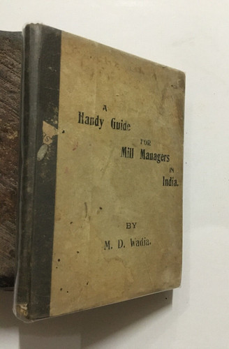 Wadia maneckshaw handy - maneckshaw, d: