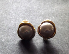 Ladies: Vintage Clip on Pearl earrings, possibly "Ciro" - VGC