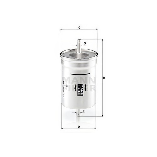 Mann wk830 fuel - mann, fits