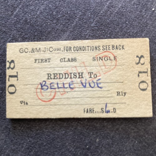 Railway ticket reddish - (,