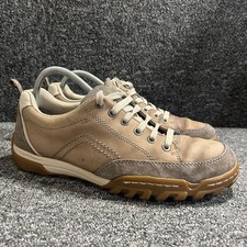 ECCO Receptor Technology Brown Leather Walking hiking Shoes UK 8 EU 42