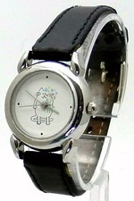 Pre Owned Unbranded Ladies Quarts Watch With Bag Puss Cat on Dial Working Okay