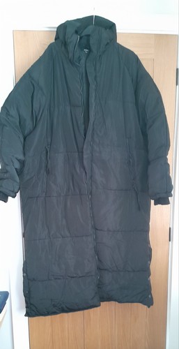 Ladies long black coat - long,