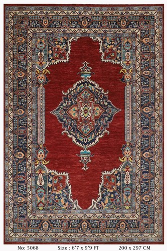 7x10 heriz red - 7x10, hand