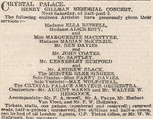 1903 memorial concert - 1903,