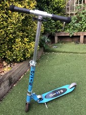 Micro Sprite Scooter 2 Wheels -Foldable- Adjustable Handlebar - 5-12Y - Blue