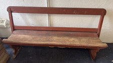 Antique Tram Bench Seat  with Swing Back. Needs Minor restoration, but lovely
