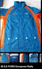 BRAND NEW! GENUINE FORD M.S E Rally Mechanics Coat. Orange & Blue. Size XXL/XL.