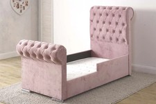 Pink Velvet Kids Toddler Bed