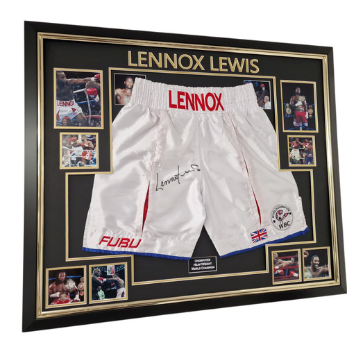 New framed lennox lewis - new,