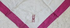 3 Vintage Silk Monogramed