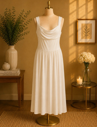 Women white full - full, slip