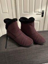 Ladies Cotton Traders Plum Boots Size 6 (BNWOT)
