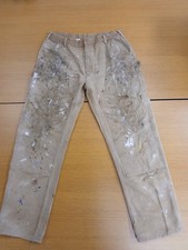 Carhartt B01BRN Pants Aprox 34x33 Double Knee Carpenter Thrashed Distressed  USA