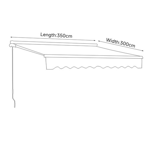 Garden patio manual awning sun - manual,