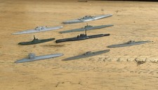 Davco Modern ? WWII Micronaut 1/3000 Scale Submarines Lot Of 8
