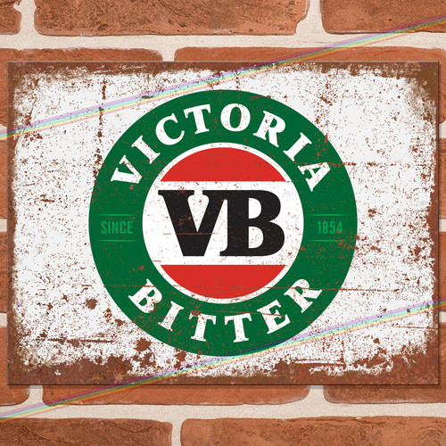 Victoria bitter metal signs - vb,