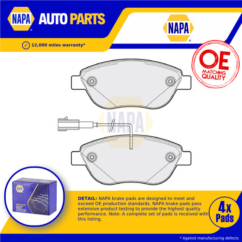 Brake pads set front - brake, nbp1099