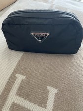 Prada Small Black Pouch Nylon & Leather - Unused