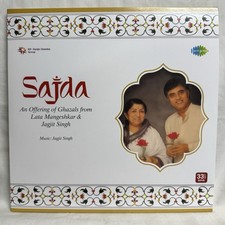 Sajda Lata & Jagjit Singh Ghazals 2 LP Vinyl Record Set Bollywood Indian Mint