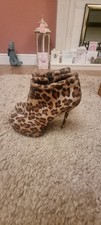 Brown Leopard Print Platform