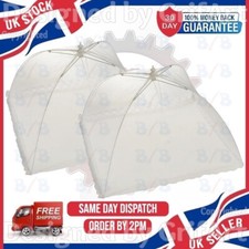 TWO LARGE FOOD UMBRELLAS DOME