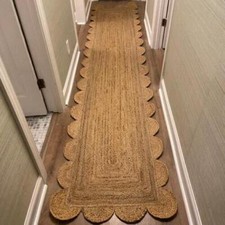Runner jute rug latest - , scallop