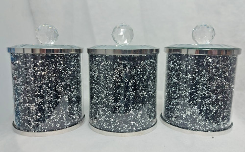 Set glass canisters jar - set,