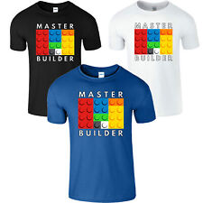 Master Builder Building Blocks Bricks Kids T-Shirt Toy Funny Adult T Shirt Xmas