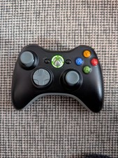 Official Microsoft Xbox 360 Black Wireless Controller