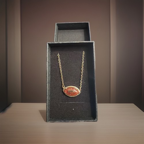 Football necklace - football,