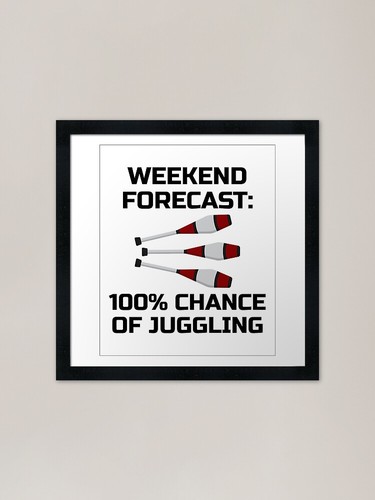 Juggling clubs juggler framed - juggling,