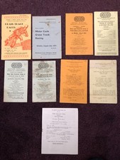 Motor cycle racing programmes