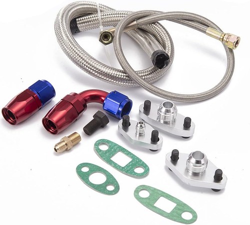 Single turbo oil feed drain - oil,