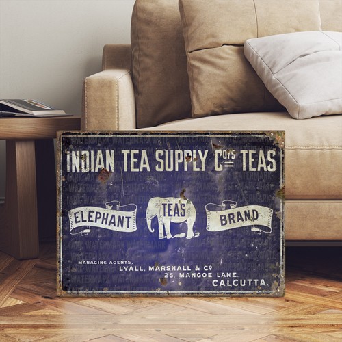 Vintage style indian tea - vintage,