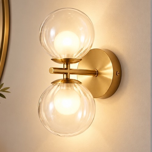 Antique brass light wall - light,