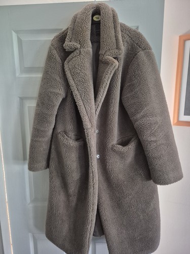 Ladies teddy coat - coat, size