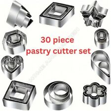 30pcs Stainless Steel Cookie